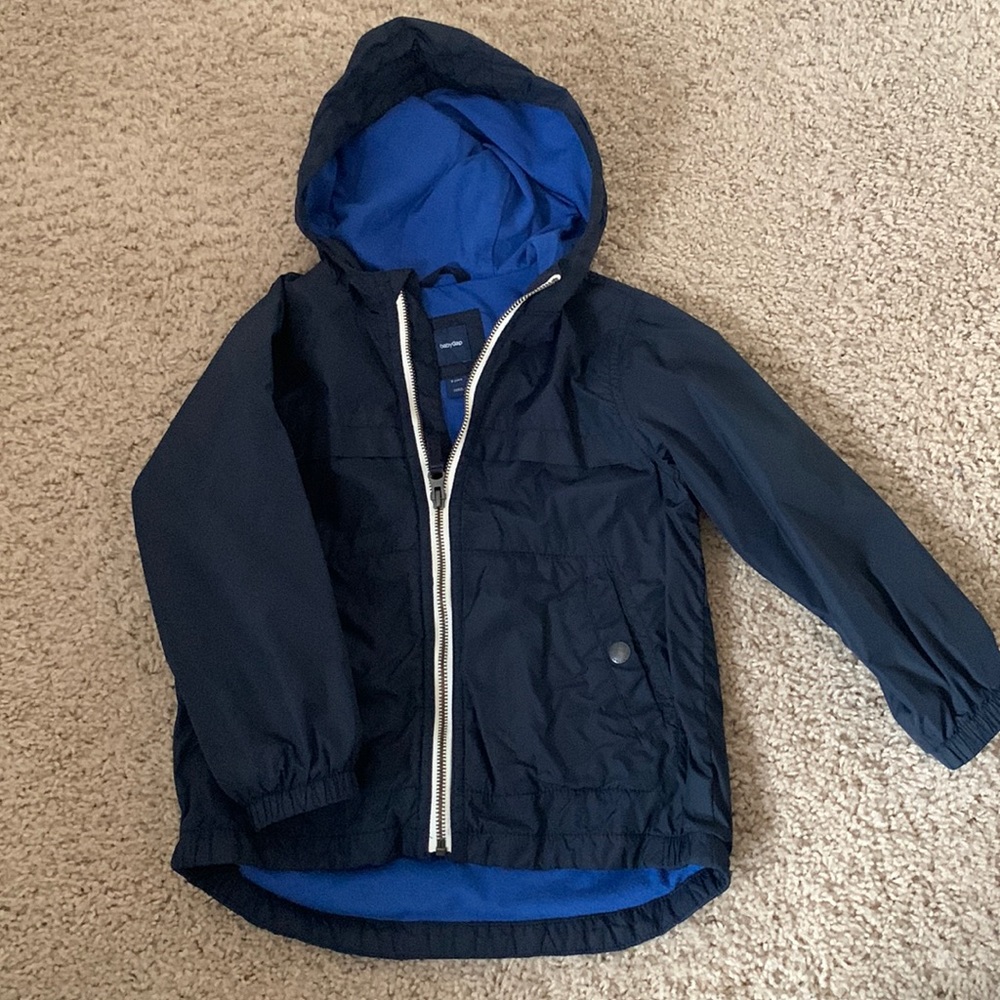 Gap navy rain coat